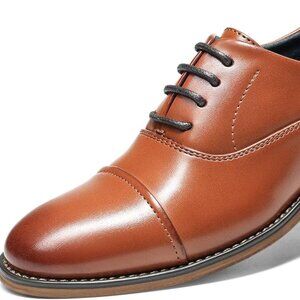 Bruno Marc Boy's Classic Oxfords Dress Shoes, Size 5 Big Kid, Brown, SBOX2328K